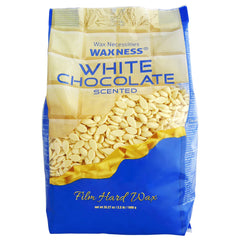 Waxness white chocolate hard wax beads in a jar for smooth professional waxing.