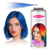 Waybesty temporary hair color spray blue packaging shows bold party shade.