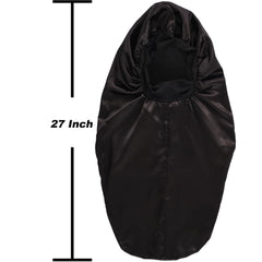 Wbfwbb bonete satén talla grande para cabello largo