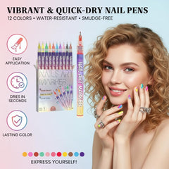 Wcatea all-in-one DIY nail art kit for natural, gel, and acrylic nails.