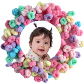 WDGROW baby hair ties: soft cotton mini-collection for gentle hold without creases.