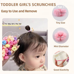 WDGROW Bloom toddler hair ties no damage for fine hair and ponytails.