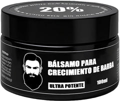 Wdvpue beard growth balm jar closeup showing fast-absorbing, non-greasy formula for daily grooming.
