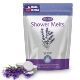 We-Tab pastillas para ducha lavanda-relajación, experiencia calmante en la ducha.