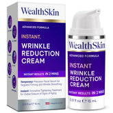 Wealthskin crema ojos: aplicación rápida para reducir arrugas y mirada más fresca.
