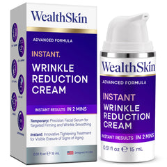 Wealthskin crema ojos: aplicación rápida para reducir arrugas y mirada más fresca.