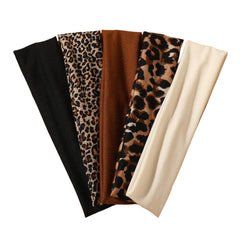 Weazppre banda para la cabeza con estampado animal set, mantiene despejado el cabello durante el ejercicio.