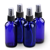 Wedama 4oz mini glass spray bottles blue pack; compact travel-ready for mists