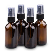 Wedama amber glass spray bottles 4-pack for travel-friendly skincare and more.