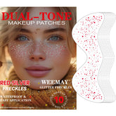 WEEMAY pecas purpurina roja y plateada en forma de estrella para un look festivo.
