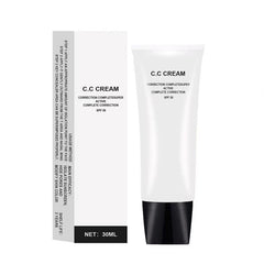 Weispo crema CC ajuste tono natural con SPF50 para un tono uniforme.