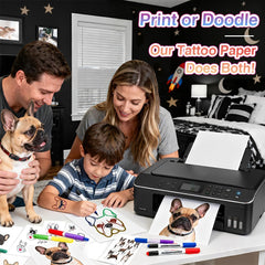 Welacer transferencia de tatuaje con lámina adhesiva transparente para resultados nítidos