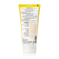 Weleda Aroma Essentials Energy Shower Gel, etiqueta: ingredientes naturales para cuidado suave.