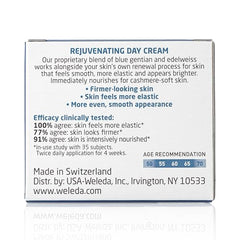 Blue gentian and edelweiss ingredients scene highlighted for rejuvenation