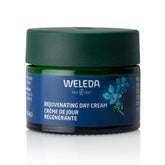 Weleda Rejuvenating Day Cream jar close-up showing rich hydration texture