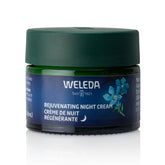 Weleda Face Care Rejuvenating Night Cream with blue gentian and edelweiss for overnight hydration.