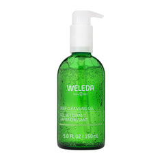 Weleda Gel de limpieza profunda en botella, purifica la piel sin resecar.