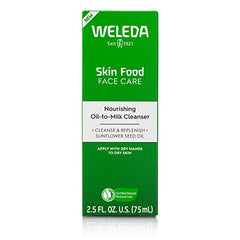 Weleda limpia con aceite transformado en leche para mayor suavidad.