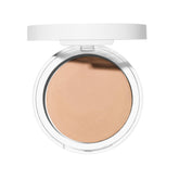 Well People Bio Powder Foundation compact shows a natural semi-matte finish on skin.