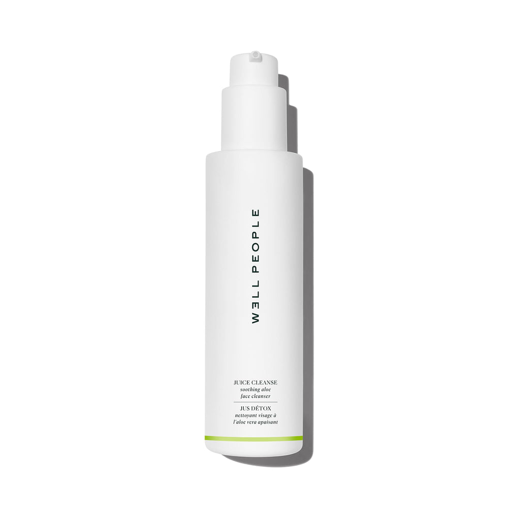Well People Juice Cleanse: botella visible, limpiador suave con aloe