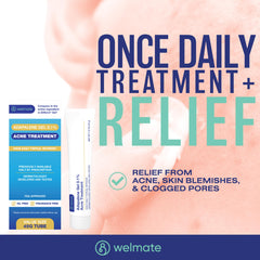 WELMATE Adapalene Gel 0.1% dos tubos de 45 g para suministro prolongado.