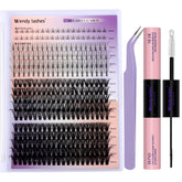 Wendy Lashes DIY lash kit front view showing versatile components for easy at-home extensions.