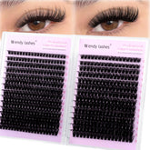 Wendy Lashes lash clusters 60D80D ten-eighteen-mm for customizable salon-like volume.