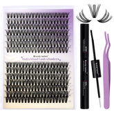 Wendy Lashes lash clusters kit natural front view for at-home salon results