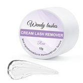 Removedor Wendy Lashes quita pegamento crema para pestañas, limpieza suave.