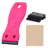 Wennalife tape remover scraper hot pink for scratch-free tape removal.
