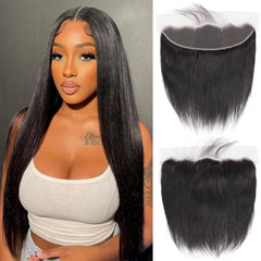 WENYAN 13x4 lace frontal front view with natural hairline and seamless blend.