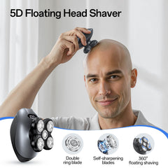 WEQOEE 5D floating head demonstrates flexible shaving across curves