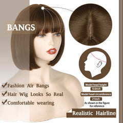 WERD heat resistant fiber bob wig ready for light styling