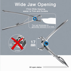 Werlla nano glass nail file smooths nails after trimming.