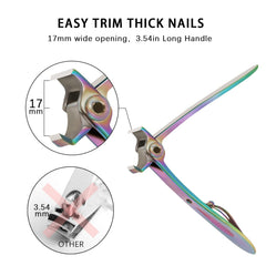 Werlla stainless steel blade toenail clippers offer durable, sharp cutting