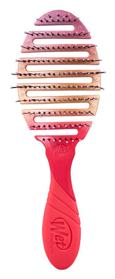 Wet Brush Pro Flex Dry Coral Ombre with flexible bristles for gentle detangling