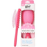 Wet Brush Curl Shaper Pink showing the curl-defining brush for defined, gentle detangling.