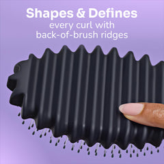 Wet Brush Curl Shaper root-to-tip definition highlights uniform curl shaping.