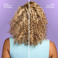 Wet Brush Curl Shaper detangles wet hair with minimal snagging.
