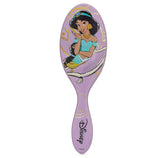Wet Brush Jasmine detangler close-up of IntelliFlex bristles gliding through hair.
