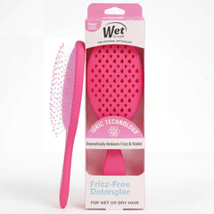 Wet Brush frizz-free detangler pink overview for smooth, tangle-free hair.