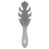 Wet Brush Go Green Detangler front view, grey brush for gentle detangling.