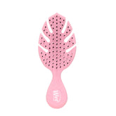 Wet Brush Go Green Mini Detangler Pink handle ready for quick on-the-go detangling