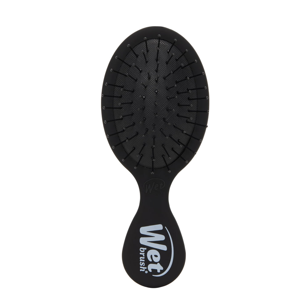 Wet Brush Mini Detangler Black Frost close-up showing IntelliFlex bristles for gentle detangling