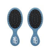 Wet Brush Mini Detangler blue 2-pack handles for easy on-the-go detangling.