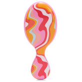 Wet Brush Mini Detangler Ice Cream Sun Days front view with bristles gliding through hair