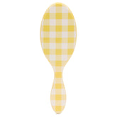Wet Brush Original Detangler Golden Gingham bottle closeup for easy detangling on wet hair