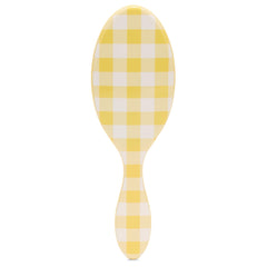 Wet Brush Original Detangler Golden Gingham bottle closeup for easy detangling on wet hair