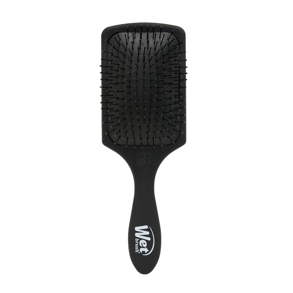 Wet Brush Paddle Detangler Black Frost cover shows travel-ready protection