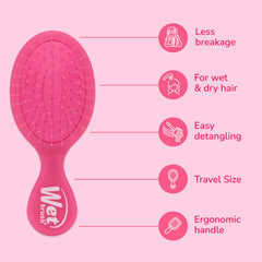 Wet Brush painless detangling reduces pulling during brushing